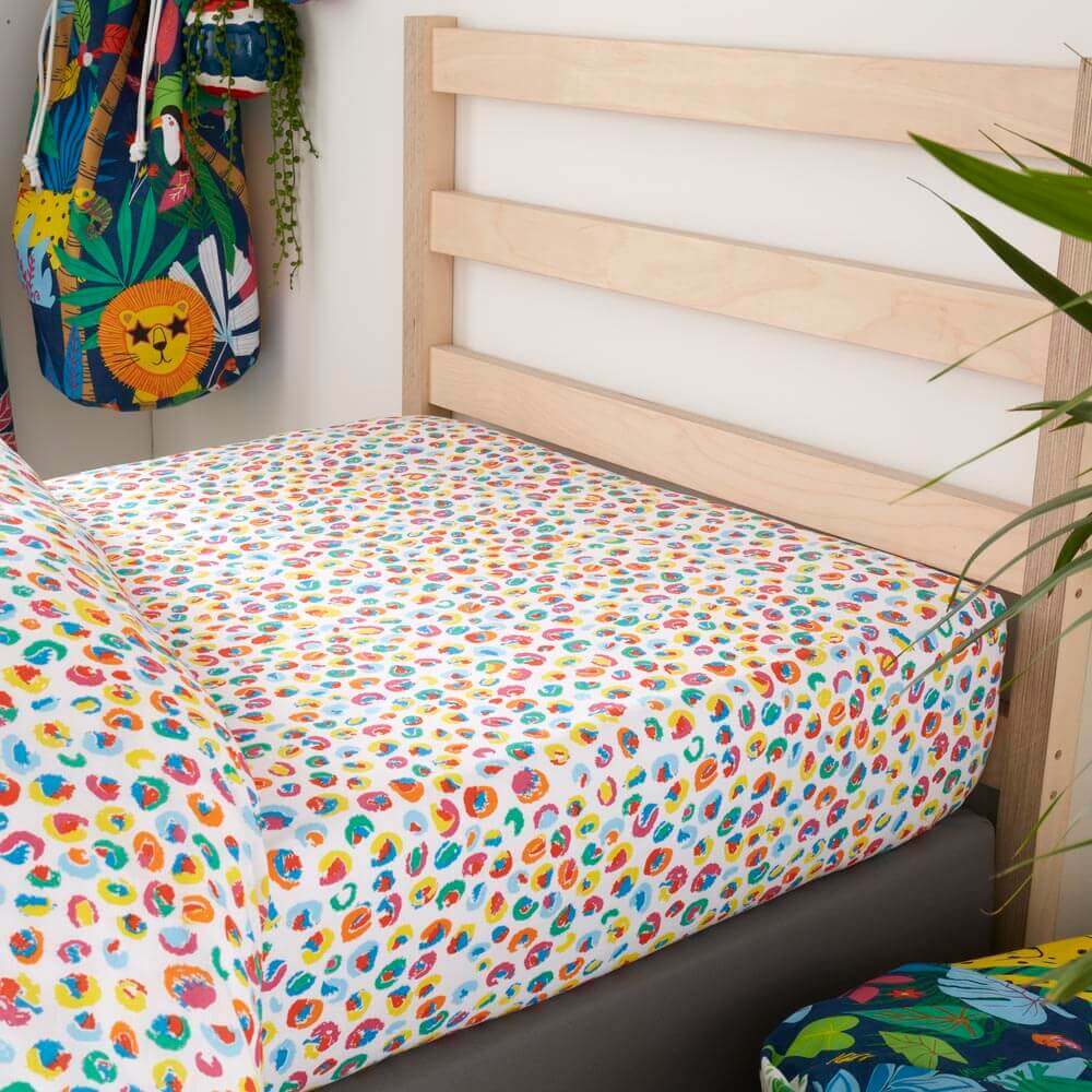 Tropi-Cat Fitted Sheet Fitted Sheet - Happy Linen Company