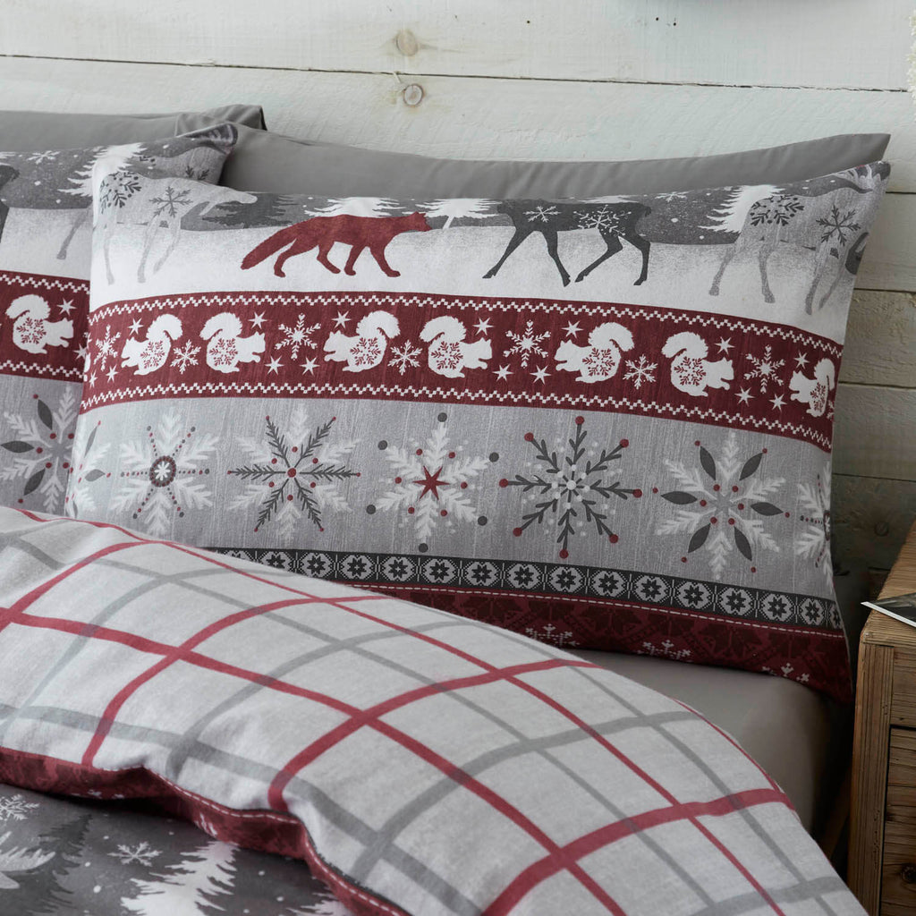 Flannel christmas clearance pillowcases