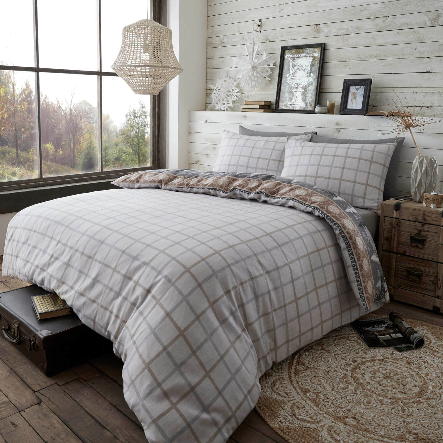 Warm Alaska Brushed Cotton Bedding - Happy Linen Company