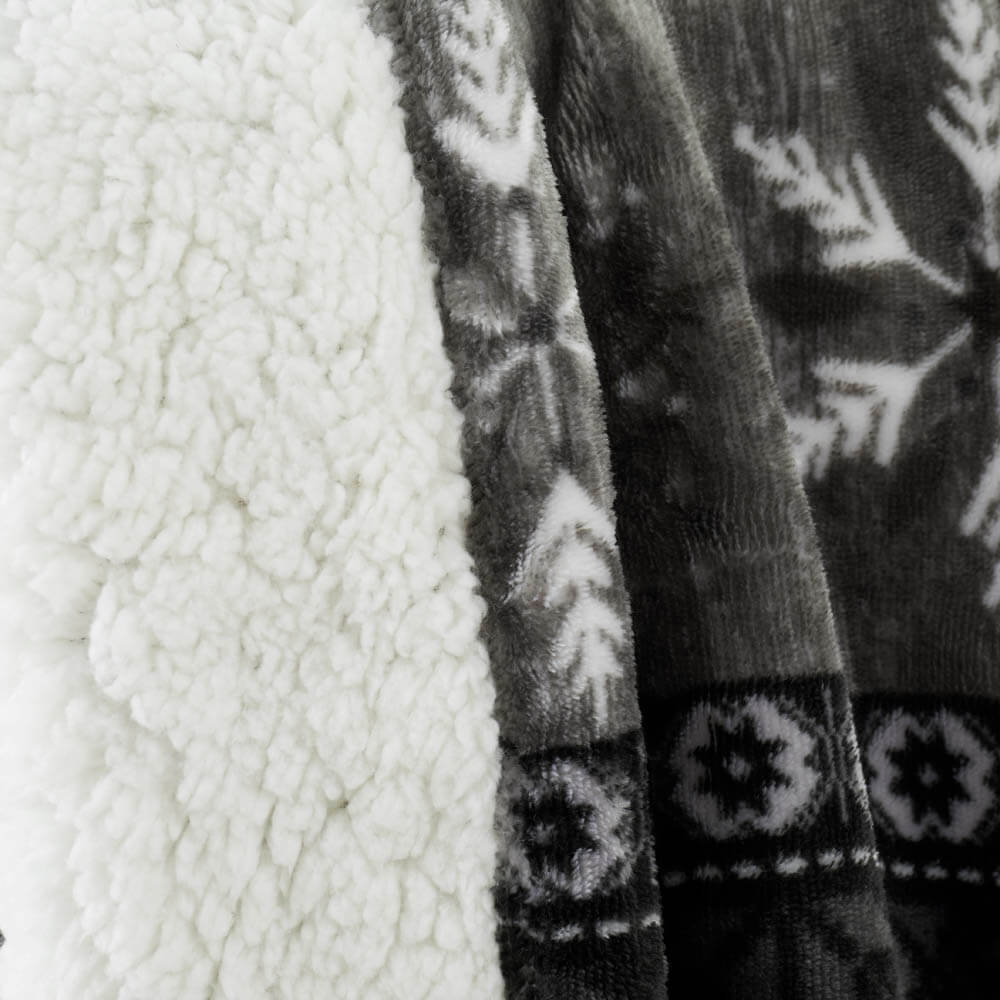 Warm Alaska Sherpa Fleece Throw – Happy Linen Company