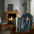 Winter Stags Sherpa Fleece Throw - Happy Linen Company