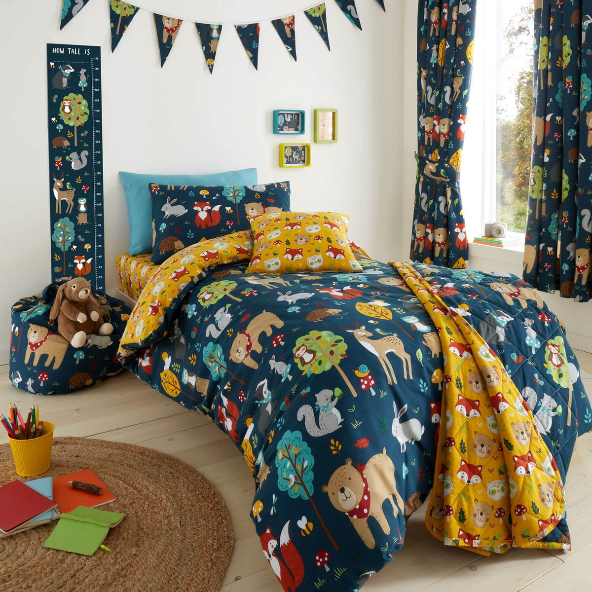 Woodland Friends Bedding Kids Bedding - Happy Linen Company